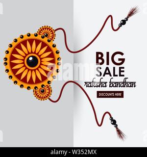 Raksha Bandhan big sale Plakat Stock Vektor