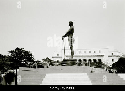 Statue des Sentinel der Freiheit Lapu-Lapu Monument im Rizal Park in Manila in Luzon Manila auf den Philippinen in Südostasien im Fernen Osten. Stockfoto