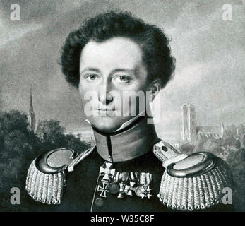 CARL von Clausewitz (1780-1831), preußischer General und miltary Theoretiker Stockfoto