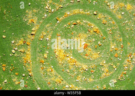 Abstrakte grünen Hintergrund. Crumb Galaxy. Stockfoto