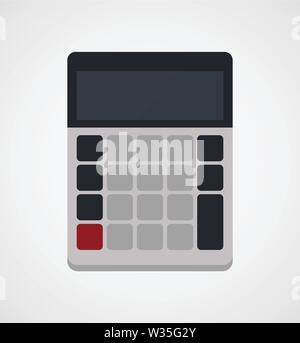 Rechner in einem flachen Design Stock Vektor