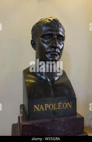 Büste von Napoleon Bonaparte in nationalen Archiven, Marais, Paris. Frankreich, Europa Stockfoto