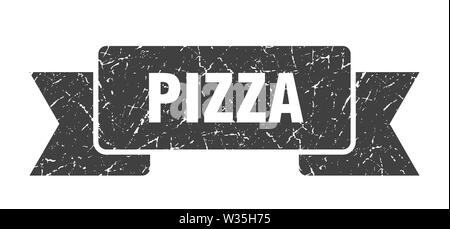 Pizza grunge Band. pizza pizza Banner anmelden. Stock Vektor