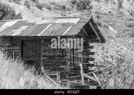 Jerome Ghost Town Log Cabin Stockfoto