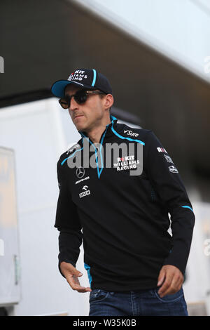 Silverstone, Großbritannien. 12. Juli, 2019. &#Xa9; Foto 4/LaPresse 12/07/2019 Silverstone, England Sport Formel 1 Grand Prix von England 2019 In der Pic: Robert Kubica (POL) Williams F1 FW42 Credit: LaPresse/Alamy leben Nachrichten Stockfoto