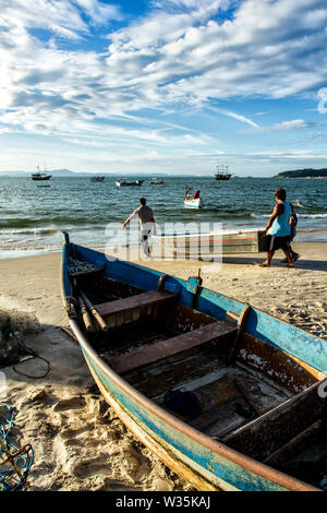 Cachoeira do Bom Jesus Strand. Florianopolis, Santa Catarina, Brasilien. Stockfoto