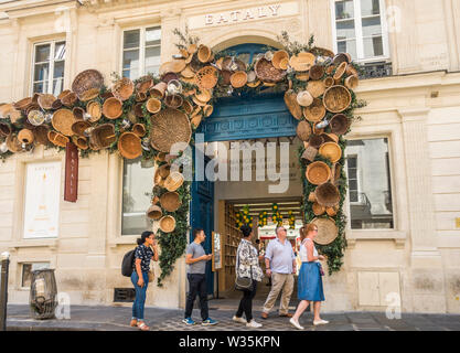 Eingang von Eataly italienische Lebensmittel Markt in Paris, Frankreich. Stockfoto