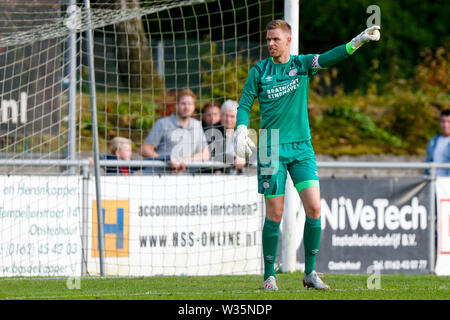 Eindhoven, Niederlande. 12. Juli, 2019. OOSTERHOUT, 12-07-2019, PSV-Aris Saloniki. Vor der Saison 2019-2020. Freundschaftsspiel. PSV-torhüter Robbin Ruiter während des Spiels PSV-Aris Saloniki. Credit: Pro Schüsse/Alamy leben Nachrichten Stockfoto