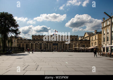 In Bordeaux - Frankreich - am 25. Juli 2017 - Hotel de Ville Stockfoto