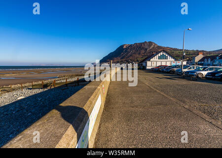 Llanfairfechan Strand am Tag, Conwy, North Wales. Stockfoto