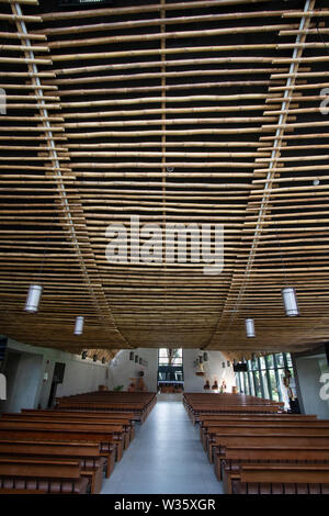 Eine Kapelle in Cebu befindet sich auf dem Gelände des Heiligsten Herzens School-Ateneo de Cebu, Philippinen hat in der gloabal architektonischen aw in die engere Wahl gezogen Stockfoto