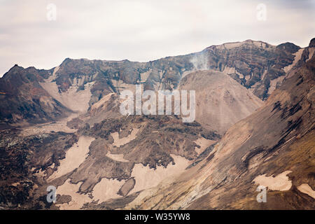 Mt St. Helen ist ein perfektes Beispiel dafür, wie gut Natur tut, ohne die Menschheit einzugreifen, jede Richtung, jede Hilfe, Heilung tritt auf und wird völlig. Stockfoto