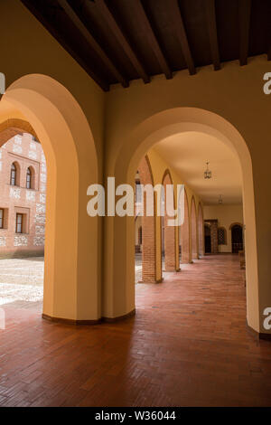 Castillo de la Mota Interieur, das Schloss von Medina del Campo, in Valladolid, Leon. Spanien Stockfoto