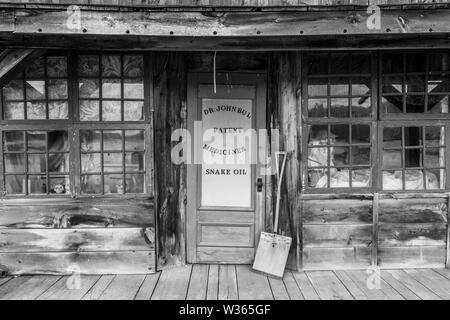 Vintage wilder westkanadischer Außenposten Stockfoto