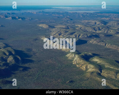 Luftaufnahme auf buccaneer Archipels in den Kimberleys in Westaustralien Stockfoto