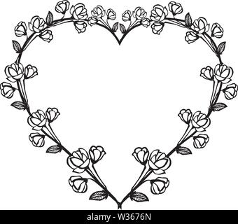 Florale nahtlose Muster, Design, verschiedenen niedlichen Kranz. Vector Illustration Stock Vektor