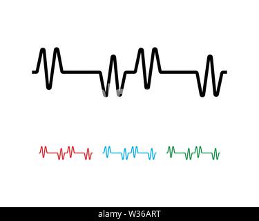 Schallwelle Abbildung: Logo Vektor icon Vorlage Stockfoto