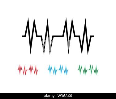 Schallwelle Abbildung: Logo Vektor icon Vorlage Stockfoto