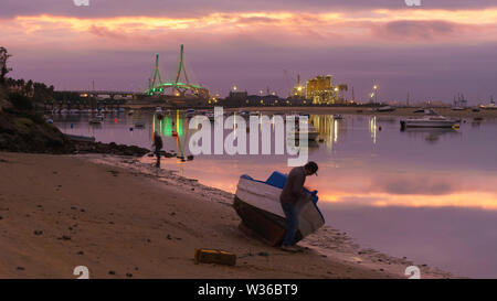 Strand von Minister Puerto Real Cadiz Spanien Stockfoto