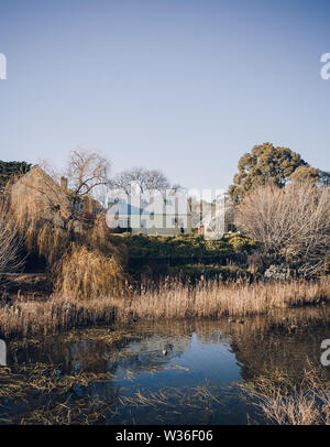 Altes Haus im Kolonialstil in Tasmanien, Australien Stockfoto