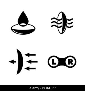 Vision. Einfache ergänzende Vector Icons Set für Video, Mobile Anwendungen, Websites, Print Projekte und ihre Gestaltung. Schwarz Abbildung auf weißem Hintergrund Stock Vektor