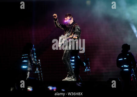 Muse führt im Stadio San Siro in Milano, Italien, am 12. Juli 2019 Stockfoto