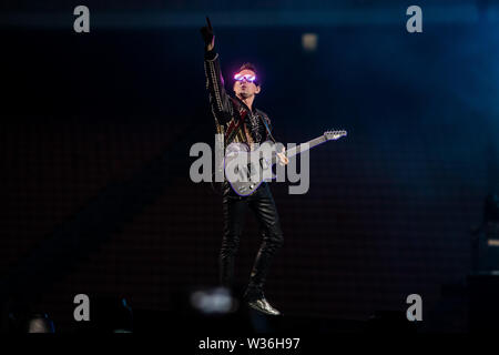 Muse führt im Stadio San Siro in Milano, Italien, am 12. Juli 2019 Stockfoto