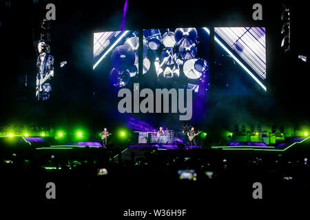 Muse führt im Stadio San Siro in Milano, Italien, am 12. Juli 2019 Stockfoto