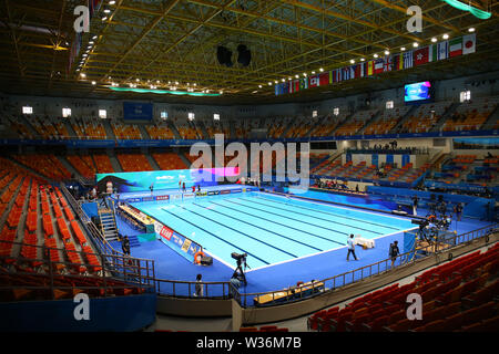 Gwangju, Südkorea. 12. Juli, 2019. Allgemeine Ansicht des Yeomju Gymnasium künstlerische Schwimmen: 18 FINA Wm Gwangju 2019 bei Yeomju Gymnasium in Gwangju, Südkorea. Credit: YUTAKA/LBA SPORT/Alamy leben Nachrichten Stockfoto