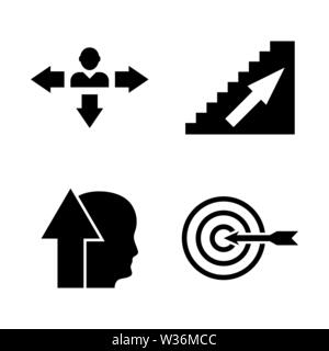 Persönliche Karriere, Head Hunting. Einfache ergänzende Vector Icons Set für Video, Mobile Anwendungen, Websites, Print Projekte und ihre Gestaltung. Das Symbol für die persönliche Karriere Stock Vektor