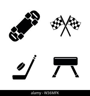 Aktivität Sport Spiele. Einfache ergänzende Vector Icons Set für Video, Mobile Anwendungen, Websites, Print Projekte und ihre Gestaltung. Aktivität Sport Spiele Symbol Bla Stock Vektor