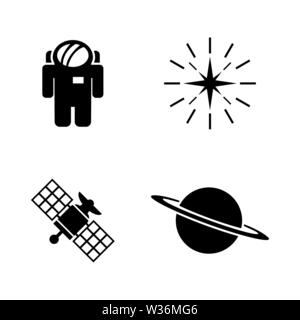 Deep Space Exploration. Einfache ergänzende Vector Icons Set für Video, Mobile Anwendungen, Websites, Print Projekte und ihre Gestaltung. Deep Space Exploration Symbol Stock Vektor