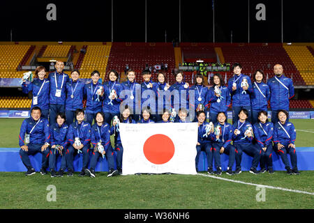 Ciro Vigorito Stadion, Benevento, Italien. 12. Juli, 2019. Japan Team Group (JPN), 12. JULI 2019 - Fußball: 30 Sommer Universiade 2019 Napoli Frauen Preisverleihung im Ciro Vigorito Stadion, Benevento, Italien. Credit: Naoki Morita/LBA SPORT/Alamy leben Nachrichten Stockfoto