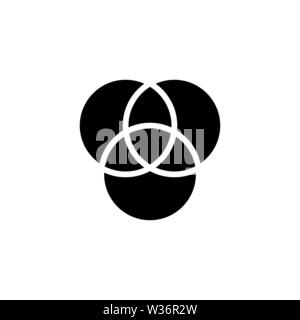 RGB-CMYK-Farben gefüllt. Flache Vektor Icon Abbildung. Einfach schwarzes Symbol auf weißem Hintergrund. RGB-CMYK-Farben gefüllt Sign Design Template für Web ein Stock Vektor