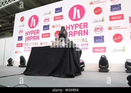 HYPER JAPAN 2019 Olympia Grand Hall, Japan Kultur, Cosplay, traditionelle Culturebest der Japan Food Event mit Japanischen live Bands 12, 13, 14 Juli 2019, Olympia, London, UK Stockfoto