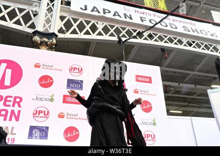 HYPER JAPAN 2019 Olympia Grand Hall, Japan Kultur, Cosplay, traditionelle Culturebest der Japan Food Event mit Japanischen live Bands 12, 13, 14 Juli 2019, Olympia, London, UK Stockfoto