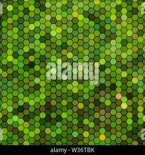Abstract vector geometrische Hexagon Hintergrund - grün Stock Vektor
