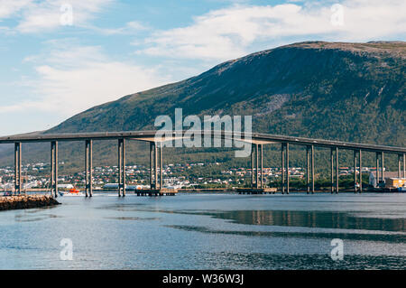 Long Tall Bridge in Tromsø, Norwegen Stockfoto