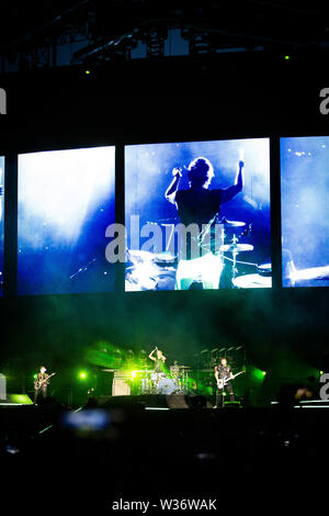 Mailand, 12.Juli. MUSE führt Live@Stadio Giuseppe Meazza San Siro, Mailand. Copyright Davide Merli | Alamy Stockfoto
