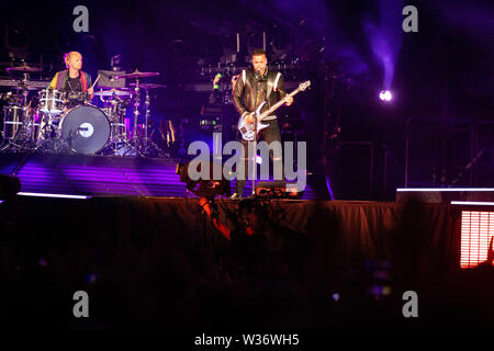 Mailand, 12.Juli. MUSE führt Live@Stadio Giuseppe Meazza San Siro, Mailand. Copyright Davide Merli | Alamy Stockfoto