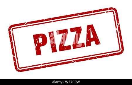 Pizza Stempel. pizza pizza Platz grunge unterzeichnen. Stock Vektor