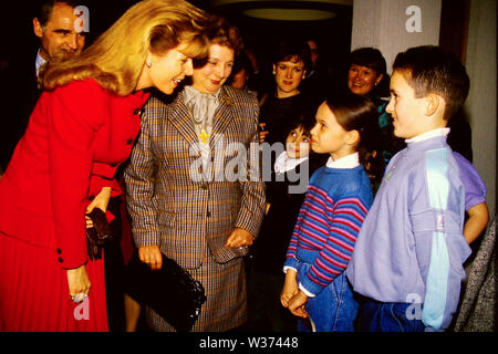 Königin Noor von Jordanien erscheint in Lyon, Frankreich Stockfoto