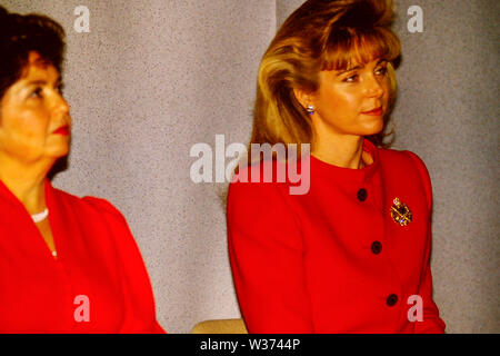 Königin Noor von Jordanien erscheint in Lyon, Frankreich Stockfoto