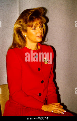 Königin Noor von Jordanien erscheint in Lyon, Frankreich Stockfoto