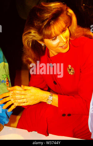 Königin Noor von Jordanien erscheint in Lyon, Frankreich Stockfoto