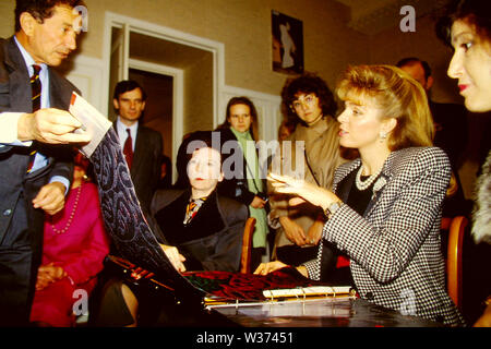 Königin Noor von Jordanien erscheint in Lyon, Frankreich Stockfoto