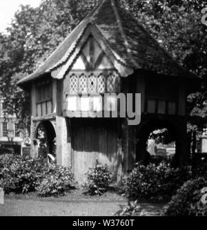 Gärtner Hütte in Soho Square, London Stockfoto