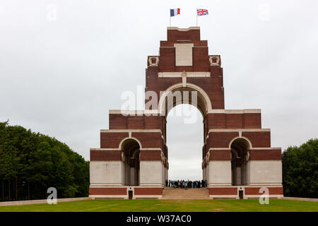 Thiepval Gedenkstätte für die fehlende der Somme, Frankreich Stockfoto