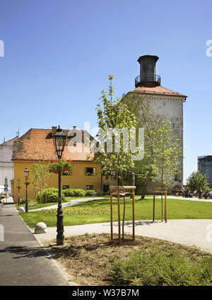 Lotr1eak-Turm in Zagreb. Kroatien Stockfoto
