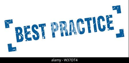 Best practice Stempel. best practice Square grunge unterzeichnen. best practice Stock Vektor